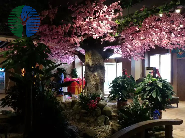 湖北餐厅樱花树工程