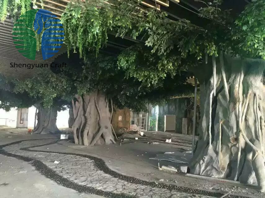 大型包柱榕树造景